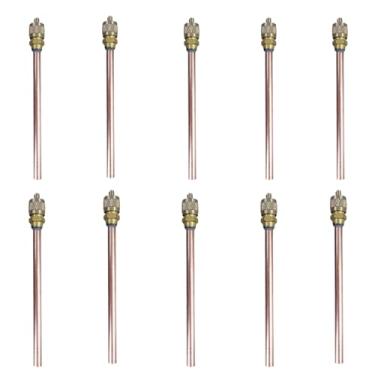 Imagem de 10 válvula serviço refrigeração schrader 1/4 100mm shirader