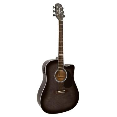 Imagem de Violao Giannini Gf1d Ceq Tbk Folk Cutway Trans Black