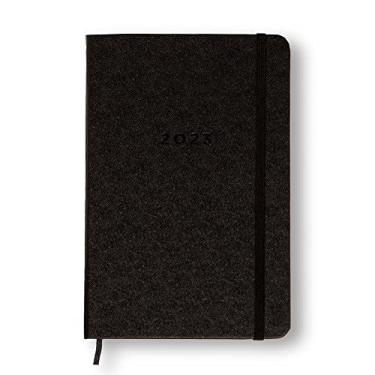 Imagem de Cicero Agenda Planner 2023 Clássica Semanal Anotações 14x21 Preta, Modelo: 9849,
