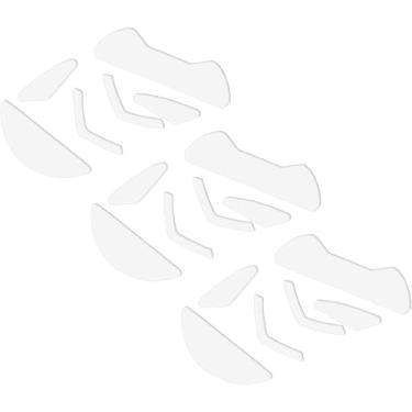 Imagem de G302 G303 Adesivos deslizantes para mouse para jogos curvos, 3 conjuntos de patins de vidro macios resistentes ao desgaste compatíveis com substituição de pés de mouse Logitech, branco, 18 peças