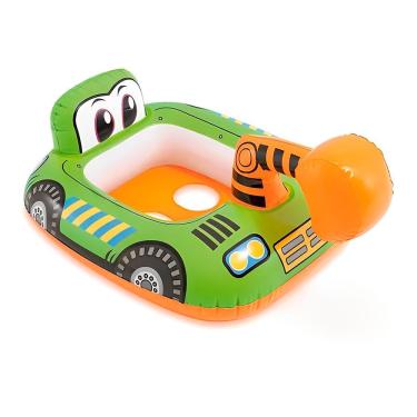 Imagem de Boia Bote Inflável Infantil Retroescavadeira Praia Piscina 86cm