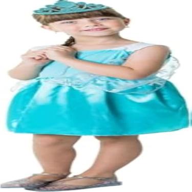 Imagem de Vestido preto infantil para festa a fantasia, bruxinha charmosa, 1 unidade