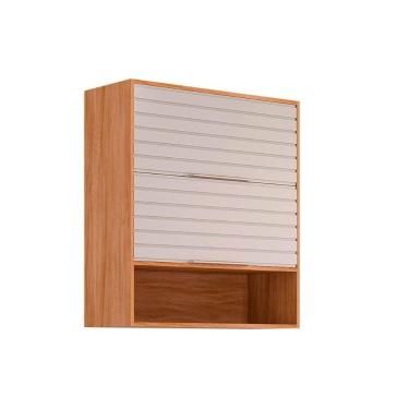 Imagem de Armário Aéreo Cozinha Modulado Esplendida C- 2 Portas Basculantes 80cm Cinamomo-off White - Mgm