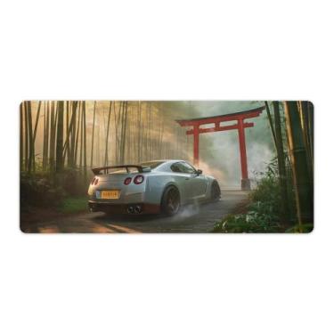 Imagem de HouLaiZhe JDMー R35 Bamboo Forest Zen Gaming Mouse Pads JDM Car Desk Pads Grandes Mousepads para teclado de mesa de computador Mat40 x 90 cm