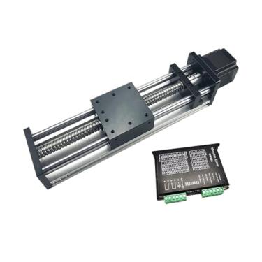 Imagem de Kit de trilho linear módulo de parafuso esférico de mesa deslizante estágio 50-300 mm curso 1,2-3 Nm NEMA 23 Bancada de trabalho CNC (80 x 80 mesa 2 nm, curso de 50 mm SFU1605)