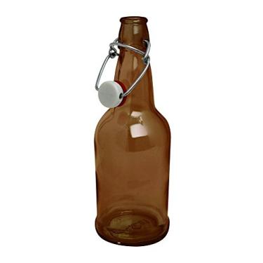 Imagem de Caixa de garrafas de cerveja EZ Cap de 12 - 473 ml - Âmbar