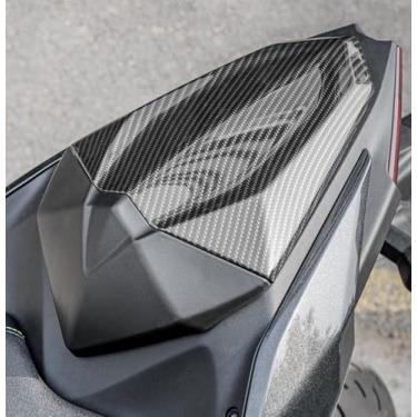 Imagem de Capa de proteção para assento traseiro de motocicleta compatível com Ninja 500 Z500 2024 2025 Carenagem de assento solo de passageiro traseiro, aparência de fibra de carbono