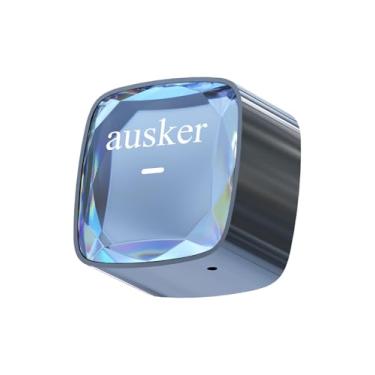 Imagem de ausker Adaptador sem fio CarPlay para iPhone, adaptador sem fio Mini CarPlay com cabo de extensão USB A/cabo USB A para USB tipo C para carros, suporta conexão automática, sem atraso e conexão estável