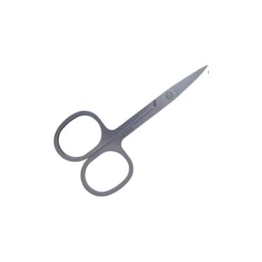 Imagem de Tesoura para Unhas Ponta Reta, Aço Inox, 9cm x 5,7cm, Cortes Delicados