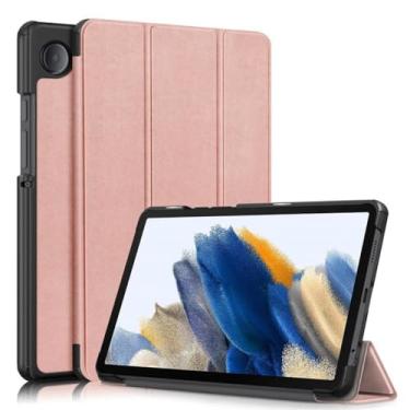 Imagem de Capa Tri-fold para Tablet com Fechamento Magnético Auto Sleep Ultra Fina Leve e Proteção Total Galaxy Tab A9 SM-X110 SM-X115 plus 2023
