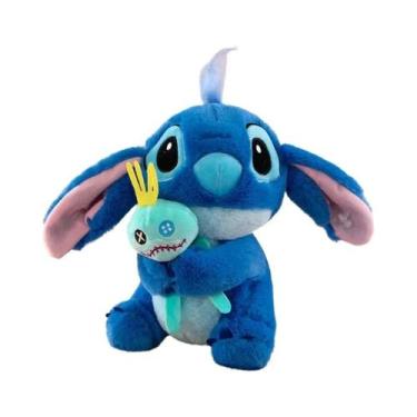 Imagem de Brinquedo De Pelúcia Disney Stitch De 23cm, Boneco Dourado Para Decora