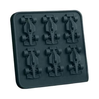 Imagem de Forma De Gelo Em Silicone Para Carro De Corrida 3D Com 6 Cavidades, Mo