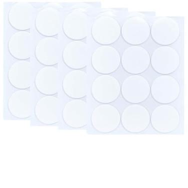 Imagem de CREATCABIN 72 peças de clipes de toalha de mesa redondos, pontos pegajosos, transparente, à prova de vento, suporte para toalha de mesa, clipe de 4 cm, fita adesiva de montagem dupla face, acrílico