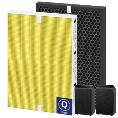 Imagem de Pulluty Filtro purificador de ar 5510 5520 HEPA Pet Care Q substituição para purificador de ar Winix 5510 5520 Plasmawave H13 Filtro de carbono HEPA verdadeiro, # 1712-0123-00, 1 conjunto Combon