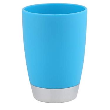 Imagem de Domary Acessórios para Terno de Banheiro, Copo, Escova de Dentes, Dispensador Saboneteira para Casa (Azul)