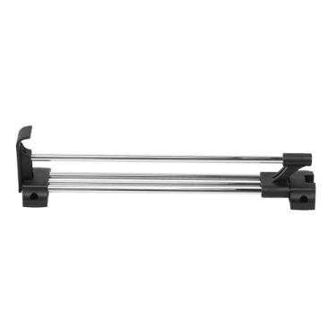 Imagem de Puxador de Vara para Armário Extensível Deslizante Guarda-Roupa Organizador Roupas Ajustável com Alta Capacidade Carga Economia Espaço Não Amarelament