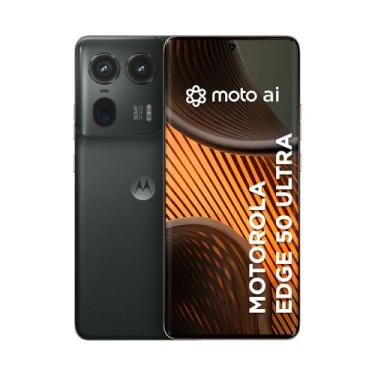 Imagem de Smartphone Motorola Edge 50 Ultra 5G - 512GB 24GB (12GB RAM+12GB Ram Boost) 50MP Ultra-Pixel AI Camera IP68 NFC - Black Vegan Leather