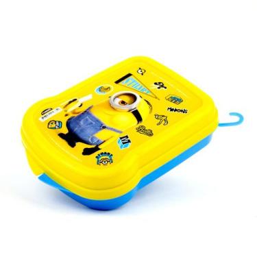 Imagem de Sanduicheira Infantil de Plástico Lancheira Escolar Plasútil, Minions