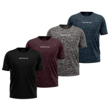 Imagem de Kit 4 Camisetas Dry Alpha Co Masculina-Masculino