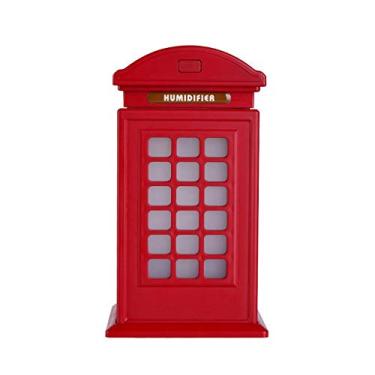 Imagem de Mini umidificador de ar com usb - 7 luzes coloridas umidificador de purificação de ar para sala de estar evaporador quarto escritório carro, branco (Color : Red)