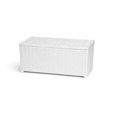 Imagem de Baú Horizontal Caixa Cesto Organizador P/Brinquedos 45lts 60x30x30 FIBRA SINTÉTICA (BRANCO)