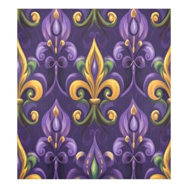 Imagem de Blueangle Capa magnética para lava-louças Mardi Gras, decoração da capa frontal da máquina de lavar louça, adesivos de eletrodomésticos, adesivos de eletrodomésticos, adesivo magnético decorativo de