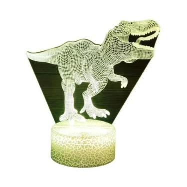 Imagem de Luz Noturna 3D De Dinossauro Para Crianças, Decoração De Quarto, Lumin