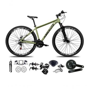 Imagem de Bicicleta Aro 29 Absolute Nero 5 Shimano Altus 24v Freios Hidráulicos Garfo Com Trava Oliva Tam 17