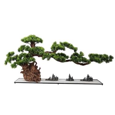 Imagem de Plantas artificiais, vegetação, bonsai, decoração de quarto, árvore de bonsai falsa para decoração de escritório em casa, decoração