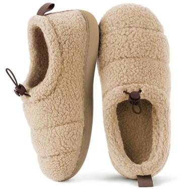 Imagem de RockDove Pantufa feminina campista com lã de ovelha, Bege, 41