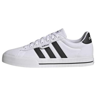 Imagem de adidas Tênis masculino de cano baixo Daily 3.0, Branco Ftwr Branco Core Preto Ftwr Branco, 38
