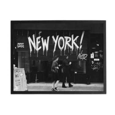 Imagem de Quadro Fotografia Cena New York 24X18Cm