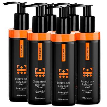 Imagem de Kit 06 Shampoo Para Barba Goot Wood Embaixador 200Ml