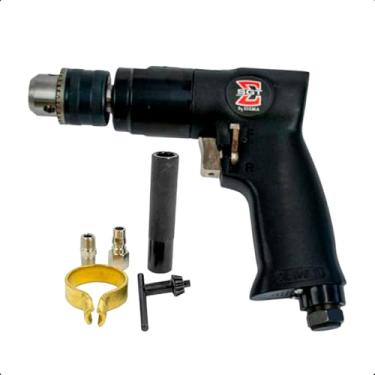 Imagem de Furadeira Pneumática Reversível Mandril 1/2 Polegadas 700 RPM Profissional para Perfuração Controlada Alto Torque Operação Precisa e Uso Industrial