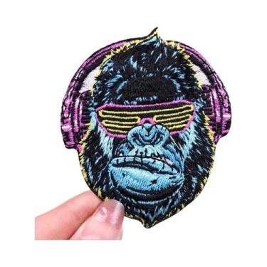 Imagem de Patches Bordados Termocolantes De Música Rock, Desenho Animado, Câmera