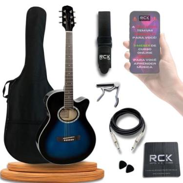 Imagem de Violão Giannini Aço Eletroacústico kit Completo, GSF-1D CEQ DBB