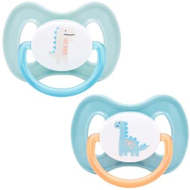 Imagem de Kit 2 Chupetas Buba Comfort Tam 1 Magic Dino Verde