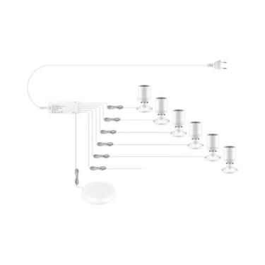 Imagem de Luz LED Para Armário 12V Com Dimmer Touch, 20mm De Penetração, Spot De