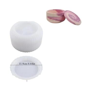 Imagem de Molde De Silicone Para Vaso De Candeia Em Formato De Rosa, Caixa De Ar