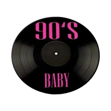 Imagem de Tapete Decorativo Para Quarto Com Padrão De Disco De Vinil Retrô Para 