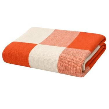 Imagem de Manta Para Sofá e Cama em Algodão 2,40x1,80 - Armarinho Silva, Laranja