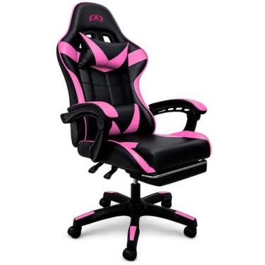Imagem de Cadeira Gamer Ergonômica Reclinável com Apoio para os Pés  material si