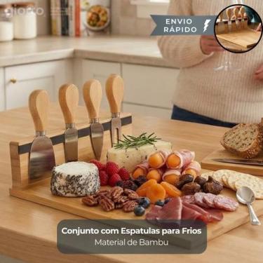 Imagem de Conjunto Espátulas Frios Giotto Servir Queijos Presunto