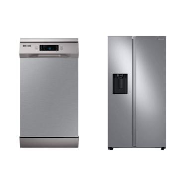 Imagem de Lava-louças 10 Serviços 127V + Geladeira Side by Side RS60 Inox 127V 628L