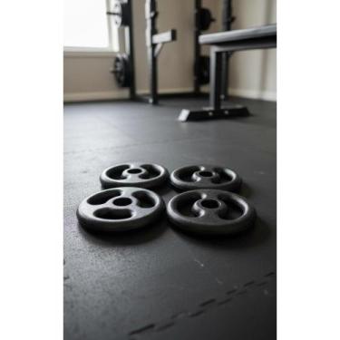 Imagem de 2x 4 Anilhas Ferro: 2x1kg + 2x2kg P/ Treino Casa Academia - Congratula