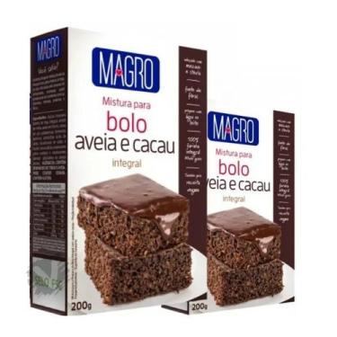 Imagem de Kit 2 Mistura Lowçucar Bolo Zero Lactose Diet Integral Aveia Cacau 200