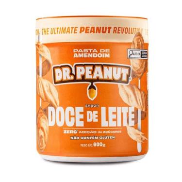 Imagem de Dr Peanut Pasta de amendoim 600g Zero Açucar Sabor Doce De Leite