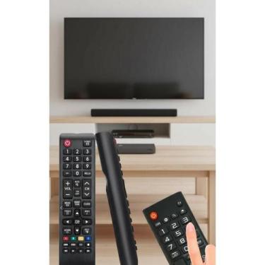 Imagem de 2x Controle Smart TV Samsung Fácil, Compatível Universal