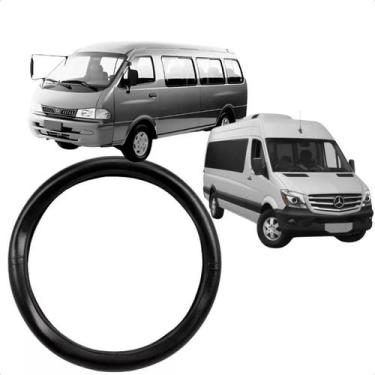 Imagem de Capa de Volante Sprinter/Besta 40cm Preta Lisa - Novat