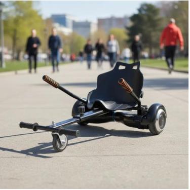 Imagem de Carrinho Hoverboard Hoverkart Scooter Universal Preto - Shark Blue